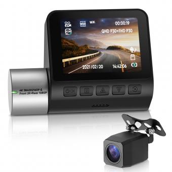 4K Full HD Car Recorder Sony IMX335, Built-in WiFi GPS Smart Car Recorder Car, ADAS, 2-inch IPS LCD, 140° FOV, Wide Dynamic, Night Vision Support Dual Camera