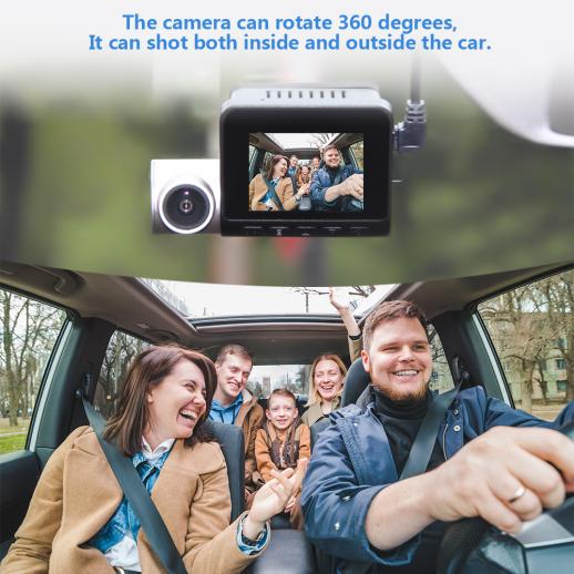 2.4 Inch Full Hd 1080p Car Dvr Vehicle Camera Video Recorder 6 Ir Led Night  Vision 360 Degree Rotation Auto Registrator - Dvr/dash Camera - AliExpress