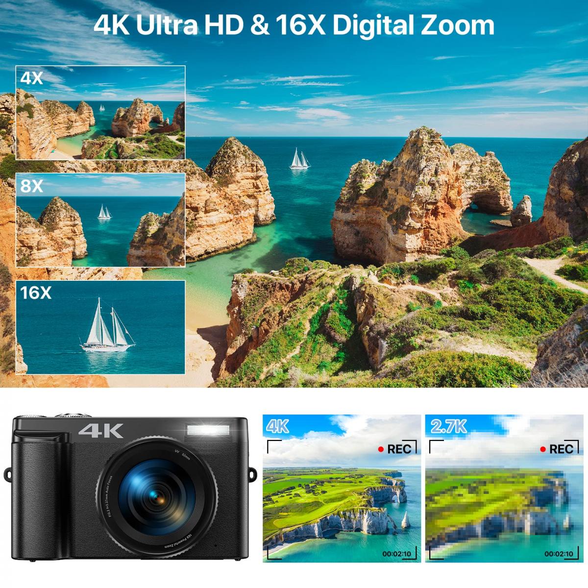 4K Digital Camera - K&F Concept