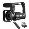 4k Video Camera Camcorder for YouTube Ultra HD 4K 48MP Video Blog Camcorder with Microphone and Remote Control WiFi Digital Camera 3.0
