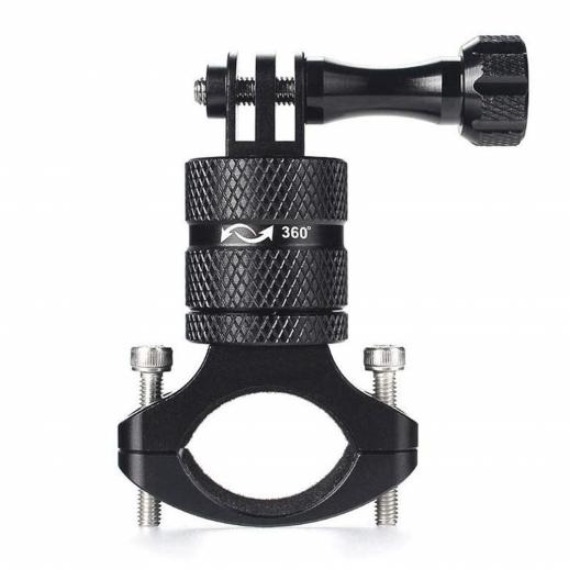Universal Sport Camera Handlebar Mount – Bike & Motorcycle Bracket With Alloy & Rubber Construction
