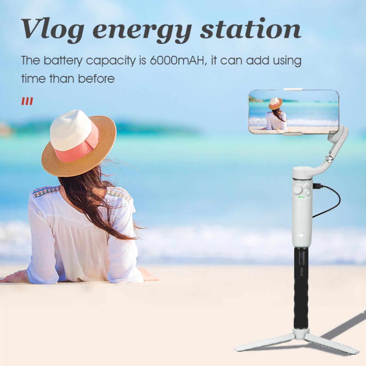 6000mAh 보조베터리 그립 지원 Sony RX100 VII Canon G7X Mark III 효율적인 디지털 카메라, GoPro 10 9 8 액션 카메라, DJI OSMO Pocket 및 iPhone 13 Samsung Google OnePlus 스마트폰 화이트