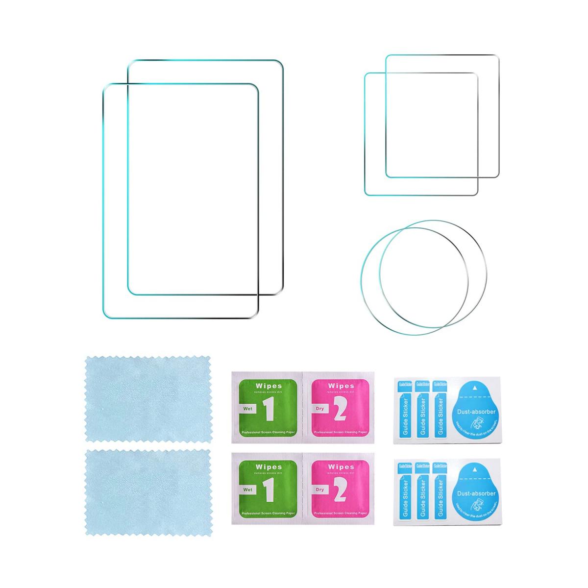 Supfoto Osmo Action 3 DJI용 화면 보호기 Osmo Action 3 액세서리, 9H 강화 유리 필름 화면 보호기 + DJI Osmo 3 듀얼 스크린용 렌즈 보호기 [6개]