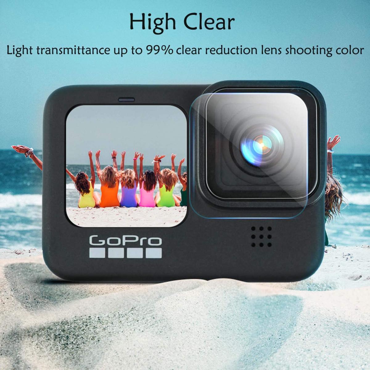 Screen Protector 9H Ultra Clear Tempered Glass Silicone Lens