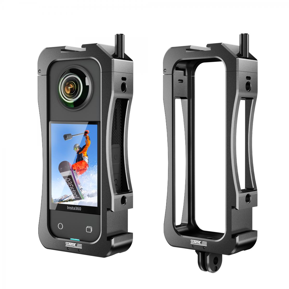 Insta360 X3 Motorcycle Kit Set – Camera + Accessories + 2 in 1 Selfie Stick  + 64gb Memory Card + Lens Cap – Design Info
