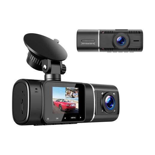 Uber Dual Dash Cam 1080P Front+Inside Car Camera Driving Recorder Night  Vision