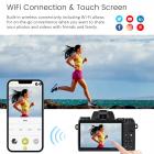 Câmera Digital Atualizada 4K 64MP para Iniciantes em Fotografia, Vídeo, Vlog do YouTube, Tela Tática WiFi de 4 Polegadas com Flash, Capa de Lente, Filtro Black Mist 1/4 + CPL de 52mm, Tripé para Câmera, Bateria 3000mAH, Kentfaith