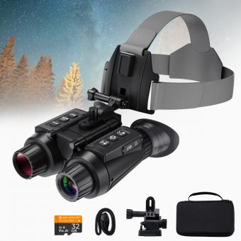 Night Vision Surveillance Binoculars 4K 3D 8X 32G - KENTFAITH