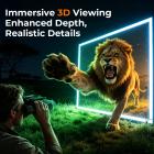 3D 4K Night Vision Goggles, Infrared Binoculars with Dual Displays, 250m/820ft Night Vision, 8X Zoom, Head-Mounted, 32GB Card Included, for Wildlife, Hunting & Outdoor, Kentfaith
