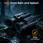 3D 4K Night Vision Goggles, Infrared Binoculars with Dual Displays, 250m/820ft Night Vision, 8X Zoom, Head-Mounted, 32GB Card Included, for Wildlife, Hunting & Outdoor, Kentfaith