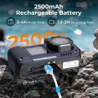 33ft/10m Waterproof Camera 4K 48MP HD Photos & Videos with Dual-Screen for Snorkeling, Surfing, Swimming, Waterproof Camera for Kids, Adults, includes EVA Storage Case, Black