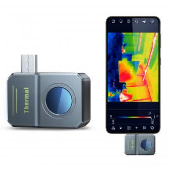 Kentfaith Thermal Imaging Camera for Android 256*192 IR Pixel 25Hz Refresh Rate ±2℃ Accuracy