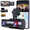 3-Channel Dash Cam with Built-in GPS & G-Senso