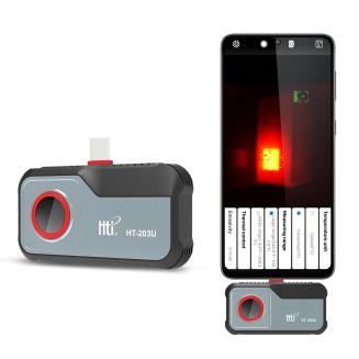 Imager térmico para Android com 8 paletas de cores 256*192 IR Pixel 25Hz taxa de atualização