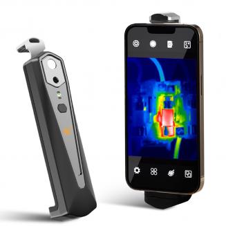 Smartphone Thermal Camera for iOS & Android with Visible Light Camera 256 x 192 IR Resolution 1000mAh Battery