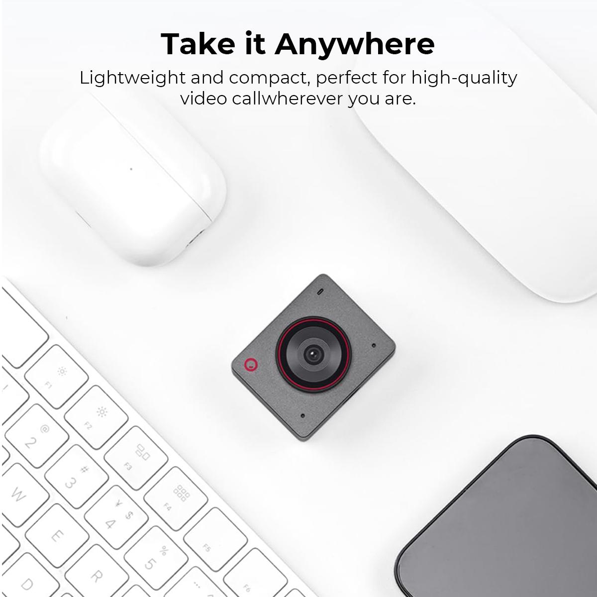 Mua Meet 2-4K Webcam For PC With 1/2" Sensor, AI Framing & Autofocus