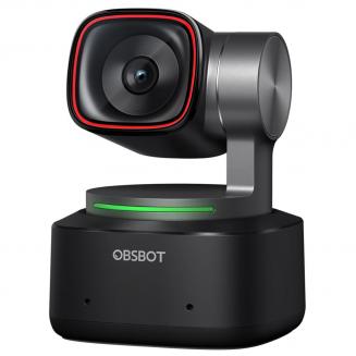 OBSBOT Tiny 2 Webcam 4K Voice Control PTZ, AI Tracking Multi-Mode & Auto Focus, Web Camera with 1/1.5" Sensor, Gesture Control, 60 FPS, HDR Light Correction, Webcam for PC, Streaming, Meeting