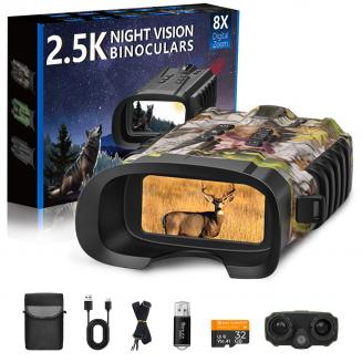 Night Vision Goggles for Hunting 2.5K Videos Full Color Night and Day 300m Range Kentfaith