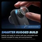 Insta360 X4, Waterproof 8K 360 Action Camera, 4K AI Video, Invisible Stick Removable Guards, 135Min