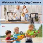 4K 64MP Digital Camera Dual Screen Selfie, 18X Zoom, 32GB Card & 2 Batteries for Beginners YouTube Vlog, Kentfaith