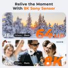 8K Camcorder, 15PCS Complete Kit, with Sony CMOS Sensor, 18X Zoom, HDMI Output for Live Streaming, WiFi Transfer, 2 Batteries, Tripod Included, for Vlogs, Family Memories, Content Creation, Kentfaith