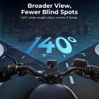 Motorcycle Dash Cam with 2K Resolution 140° Wide Angle WiFi Control USB Power Kentfaith