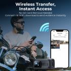 Motorcycle Dash Cam with 2K Resolution 140° Wide Angle WiFi Control USB Power Kentfaith