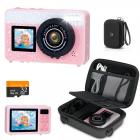 Underwater Camera for Kids 4K 48MP, 3M Waterproof, Dual Screen, for Snorkeling Swimming, Includes EVA Storage Case, Kentfaith