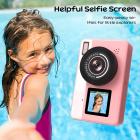 Underwater Camera for Kids 4K 48MP, 3M Waterproof, Dual Screen, for Snorkeling Swimming, Includes EVA Storage Case, Kentfaith