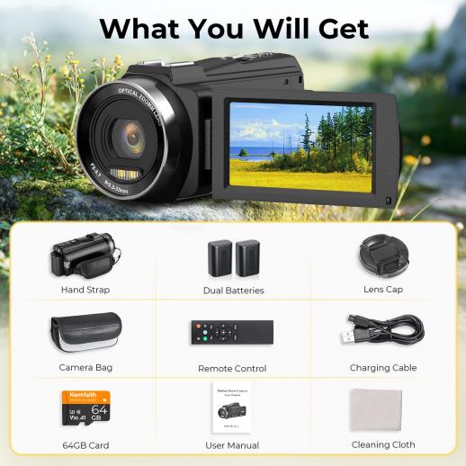 ビデオカメラ　5K Amazon | ビデオカメラ 5K WIFI機能 動画撮影用カメラ 外付け