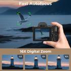 8K 88MP Digital Camera for Photography, Autofocus, Dual Lens for Selfie Youtube Vlogging, 3.2in Touchscreen Kentfaith