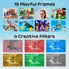 Underwater Camera for Kids 4K 48MP, 10FT/3M Waterproof, Dual Screen, for Snorkeling Swimming Kentfaith