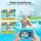 Waterproof Digital Camera for Kids 5m Underwater 48MP, for Snorkeling Swimming, Includes EVA Storage Case & Tripod Kentfaith