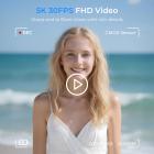 5K 75MP Compact Digital Camera, 3 Lens 12X Zoom Autofocus for YouTube Vlogging, Compact Tripod, Camera Bag, 32GB Card 2 Batteries, Kentfaith