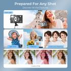 5K 75MP Compact Digital Camera, 3 Lens 12X Zoom Autofocus for YouTube Vlogging, Compact Tripod, Camera Bag, 32GB Card 2 Batteries, Kentfaith