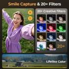 75MP 4K Digital Camera for Photography, 12X Optical Zoom, 180° Flip Screen, 52mm Black Mist 1/4 + CPL Filter Set, Camera Tripod, WiFi Vlogging Camera for Video, YouTube, Kentfaith