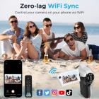 5K Video Camera with 75MP Photos, 8X Optical Zoom, WiFi Transfer, Foldable Tripod, Wireless Mic, Dual Batteries, Support PIP Record, Kentfaith