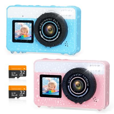 Underwater Camera for Kids 4K 48MP, 10FT/3M Waterproof, Dual Screen, for Snorkeling Swimming Kentfaith