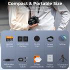 5K 75MP Digital Camera for Photography, 20X Optical Zoom, WiFi Youtube Vlogging Camera with Autofocus & Dual Lens for Selfie, 4in Touchscreen, 52mm Black Mist 1/4 + CPL Filter, Camera Tripod, Kentfaith