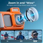 8K 90MP Waterproof Digital Camera 15m/49FT Undervann, Dual Screen for Selfie, bygget i WiFi, for Gudg, Snorkeling, svømming, Surfing, #
