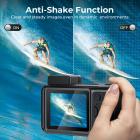 8K 90MP Waterproof Digital Camera 15m/49FT Undervann, Dual Screen for Selfie, Built-in WiFi, Tripod inkludert for Diving, Snorkeling, svømming, Surfing, #
