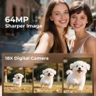 6K Video Camera Camcorder 64MP Photos, Built-in WiFi, 4in Flip Touchscreen, IR Night Vision, Mic & 64GB Card Included, for Vlogging, Filmmaking, Kentfaith