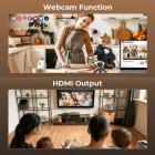 6K Video Camera Camcorder 64MP Photos, Built-in WiFi, 4in Flip Touchscreen, IR Night Vision, Mic & 64GB Card Included, for Vlogging, Filmmaking, Kentfaith