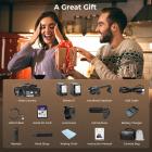 6K Video Camera Camcorder 64MP Photos, Built-in WiFi, 4in Flip Touchscreen, IR Night Vision, Mic & 64GB Card Included, for Vlogging, Filmmaking, Kentfaith