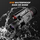 Visor Nocturno con Grabación de Video 4K, Alcance de Visión Nocturna IR de 300m, Zoom 5-20X con Modo PIP, Retícula de Calibración Cero, Kentfaith