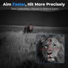 4K Night Vision Scope for Hunting, Infrared Scope with 300m Range, 5–20X Zoom  & PIP Mode, Zero-Calibration Crosshair, Support max. 512GB, Kentfaith