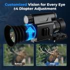 4K Night Vision Scope for Hunting, Infrared Scope with 300m Range, 5–20X Zoom  & PIP Mode, Zero-Calibration Crosshair, Support max. 512GB, Kentfaith