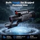 4K Night Vision Scope for Hunting, Infrared Scope with 300m Range, 5–20X Zoom  & PIP Mode, Zero-Calibration Crosshair, Support max. 512GB, Kentfaith