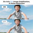 4K30FPS ミニウェアラブルカメラ、350分録画可能、水深30メートル防水、EIS手ぶれ補正、WiFiリモコン操作、ポータブルVlog撮影、サイクリング/オートバイ用ハンズフリーPOV録画、Kentfaith