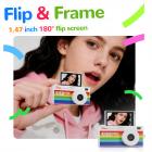 Câmera Infantil com Tela Flip, Vídeos em 1080P 30FPS, Mini Câmera Digital para Vibes Y2K, Estética Vintage, Fotografia Casual Lo-fi, Kentfaith